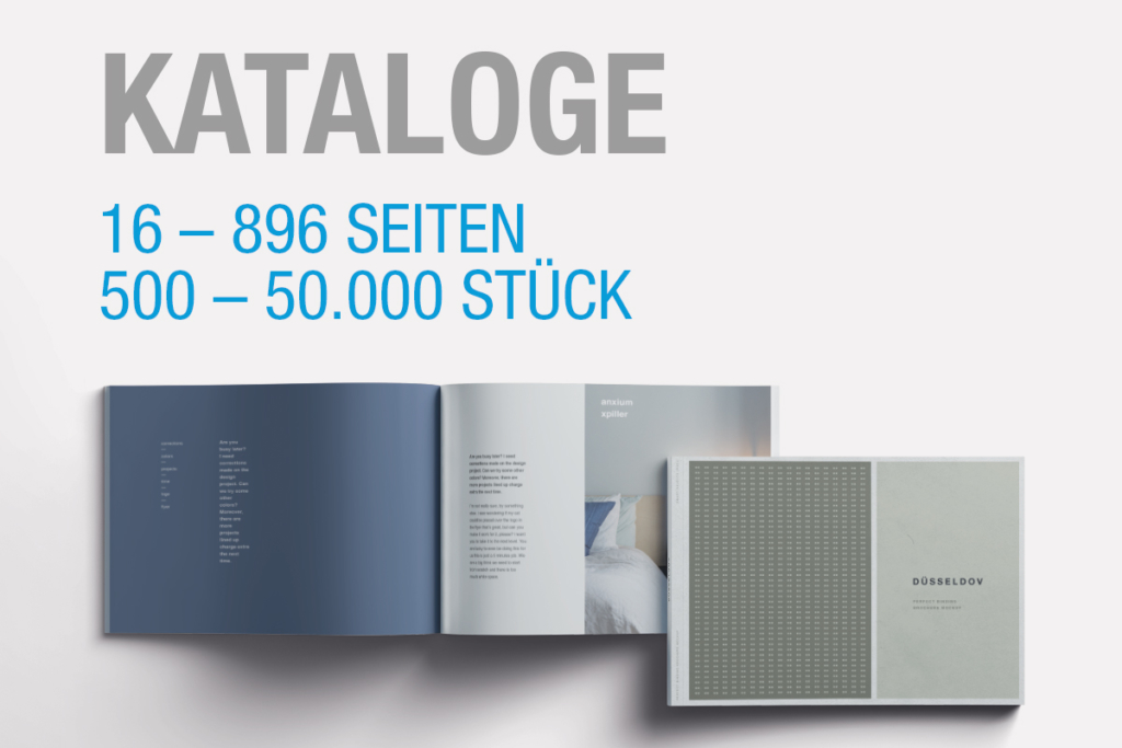 Kataloge einfach und schnell drucken lassen Gutenberg Druck